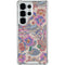 Warm Taupe Floral Galaxy S25 Ultra Clear Case