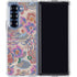 Warm Taupe Floral Galaxy Z Fold6 Clear Case