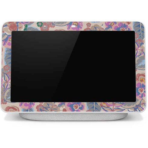 Warm Taupe Floral Google Home Hub Skin