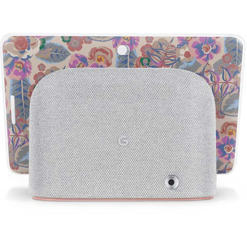 Warm Taupe Floral Google Home Hub Skin