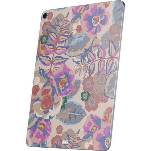 Warm Taupe Floral Apple iPad Air Skin