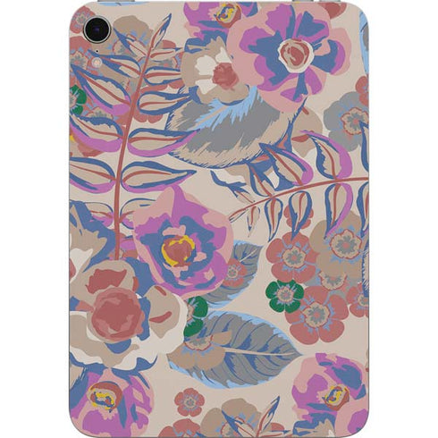 Warm Taupe Floral Apple iPad Mini Skin