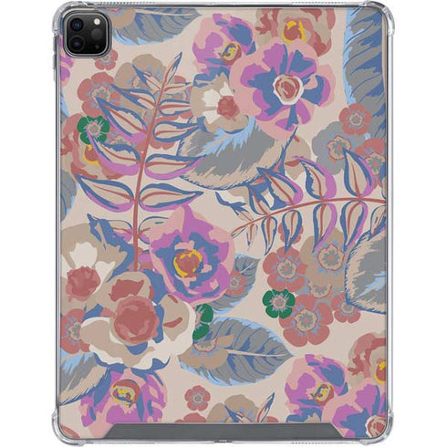 Warm Taupe Floral iPad Cases