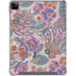 Warm Taupe Floral iPad Cases