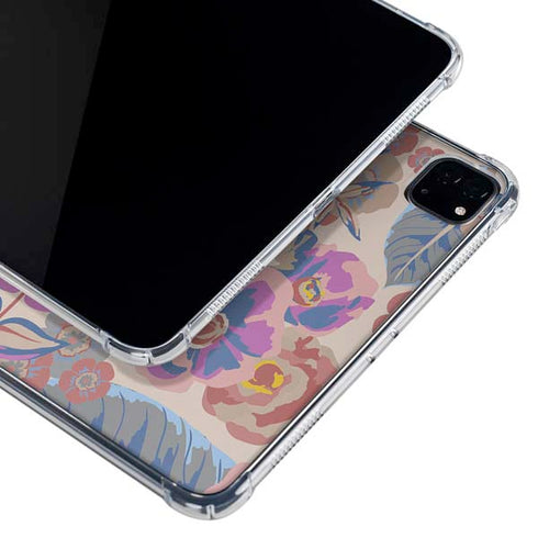 Warm Taupe Floral iPad Cases