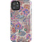 Warm Taupe Floral iPhone Cases