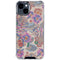 Warm Taupe Floral iPhone 15 Clear Case