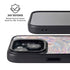 Warm Taupe Floral iPhone 15 Kickstand Case