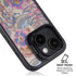 Warm Taupe Floral iPhone 15 Kickstand Case