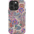 Warm Taupe Floral iPhone 15 Pro Impact Case