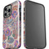 Warm Taupe Floral iPhone 15 Pro Impact Case
