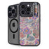Warm Taupe Floral iPhone 15 Pro Max Kickstand Case