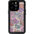 Warm Taupe Floral iPhone 15 Pro Waterproof Case
