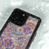 Warm Taupe Floral iPhone 15 Pro Waterproof Case