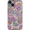 Warm Taupe Floral iPhone 15 Skin