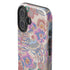 Warm Taupe Floral iPhone 16 Impact Case