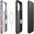 Warm Taupe Floral iPhone 16 Magsafe Impact Case