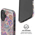 Warm Taupe Floral iPhone 16 Plus Magsafe Impact Case
