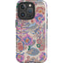 Warm Taupe Floral iPhone 16 Pro Magsafe Impact Case