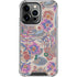 Warm Taupe Floral iPhone 16 Pro Max Clear Case