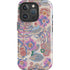 Warm Taupe Floral iPhone 16 Pro Max Impact Case