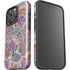 Warm Taupe Floral iPhone 16 Pro Max Impact Case
