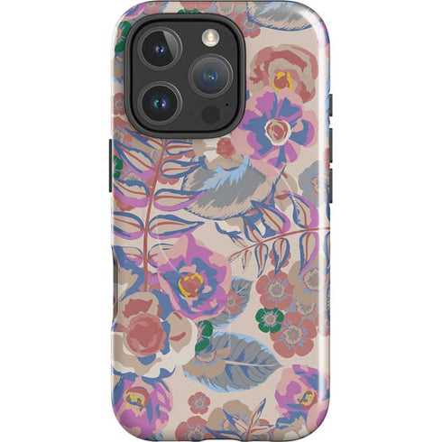 Warm Taupe Floral iPhone 16 Pro Max Magsafe Impact Case