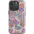 Warm Taupe Floral iPhone 16 Pro Max Magsafe Impact Case