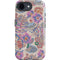 Warm Taupe Floral iPhone 16e Impact Case
