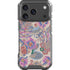 Warm Taupe Floral iPhone 18 Pro Clear Case
