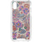 Warm Taupe Floral iPhone XS Clear Case