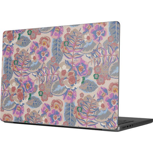Warm Taupe Floral Apple MacBook Pro 14-inch Skin