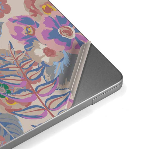 Warm Taupe Floral Apple MacBook Pro 14-inch Skin
