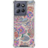 Warm Taupe Floral Moto G Stylus 5G (2025) Clear Case