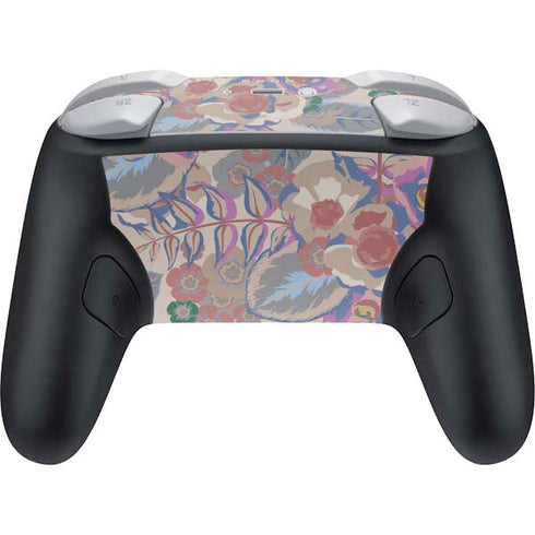 Warm Taupe Floral Nintendo Switch 2 (2025) Pro Controller Skin