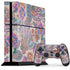 Warm Taupe Floral PlayStation PS4 Skins