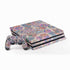 Warm Taupe Floral PlayStation PS4 Skins