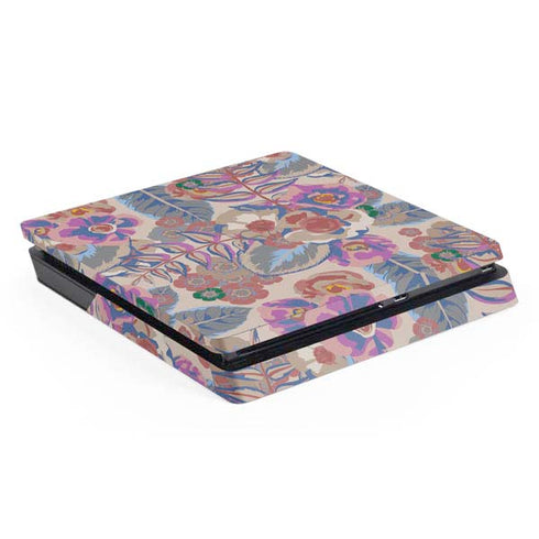 Warm Taupe Floral PS4 Slim Skin