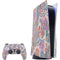 Warm Taupe Floral PlayStation PS5 Skins