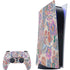 Warm Taupe Floral PlayStation PS5 Skins