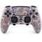 Warm Taupe Floral PS5 DualSense Edge Pro Controller Skin