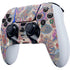 Warm Taupe Floral PS5 DualSense Edge Pro Controller Skin