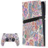 Warm Taupe Floral PlayStation PS5 Skins