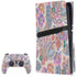 Warm Taupe Floral PS5 Pro Disk Bundle Skin