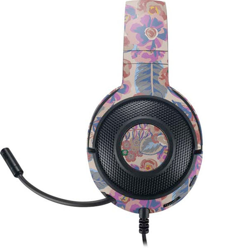 Warm Taupe Floral Razer Kraken X Skin