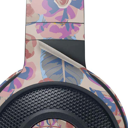 Warm Taupe Floral Razer Kraken X Skin