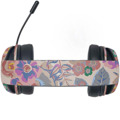 Warm Taupe Floral Razer Kraken X Skin