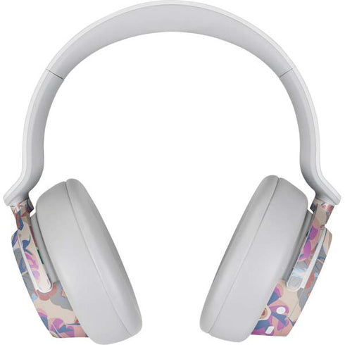 Warm Taupe Floral Surface Headphones Skin