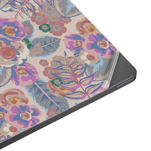 Warm Taupe Floral Surface Laptop 7 13.8in Skin