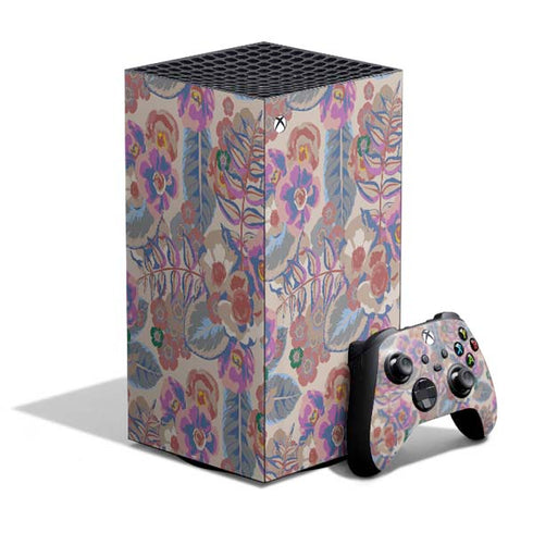 Warm Taupe Floral XBox Series X Digital Edition Bundle Skin